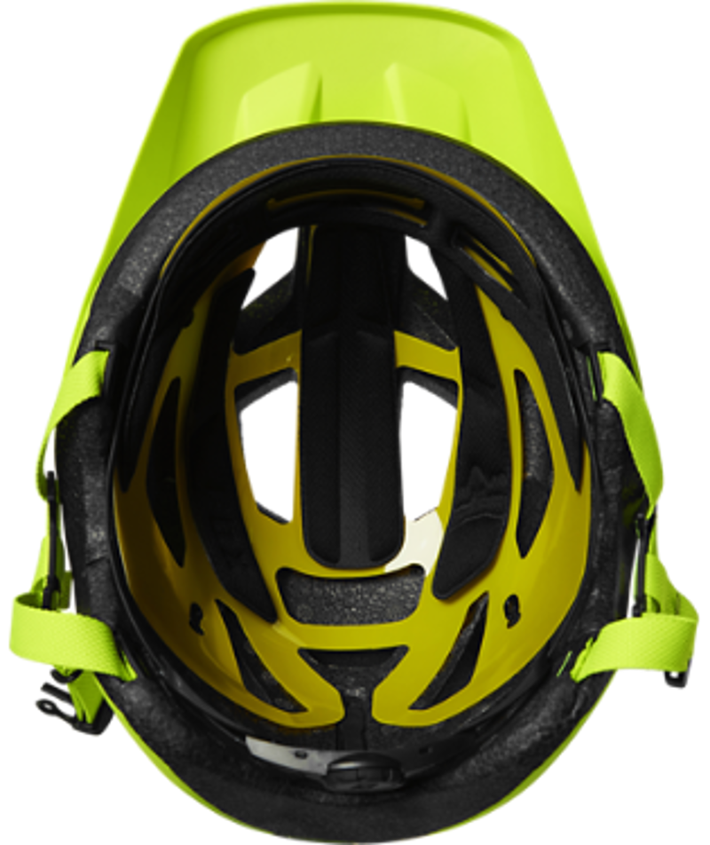 Fox Youth Mainframe Helmet in Fluorescent Yellow -4